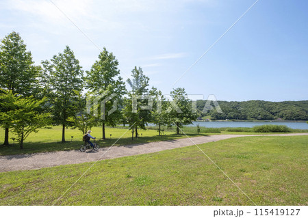 湖山池周辺をサイクリングで楽しむイメージ 湖山池周辺をサイクリングで楽しむイメージ 115419127