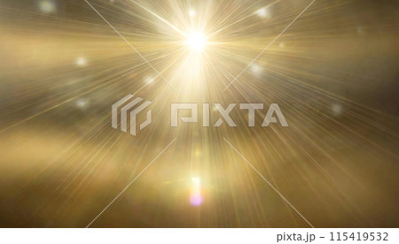 金色の背景 逆光 光 拡散 金色の背景 逆光 光 拡散 115419532