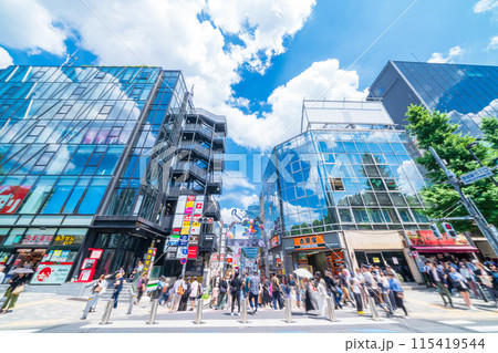 「東京都」観光客で混雑する竹下通り 「東京都」観光客で混雑する竹下通り 115419544
