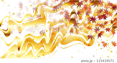 紅葉　葉　秋　背景	 115419571