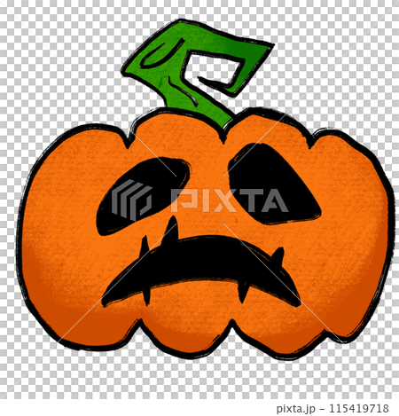 The jack o lantern for halloween or holiday concept png image. The jack o lantern for halloween or holiday concept png image. 115419718