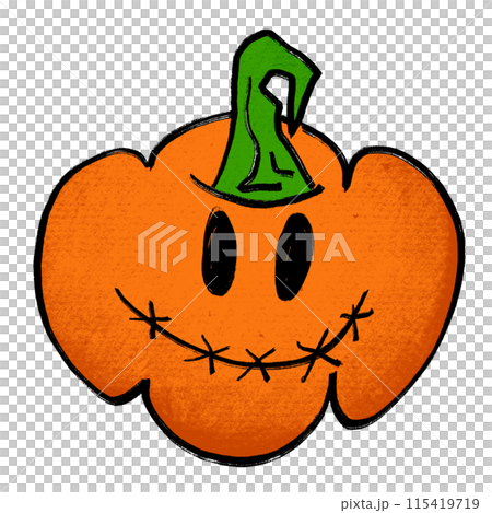 The jack o lantern for halloween or holiday concept png image. The jack o lantern for halloween or holiday concept png image. 115419719
