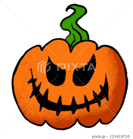 The jack o lantern for halloween or holiday concept png image. The jack o lantern for halloween or holiday concept png image. 115419720