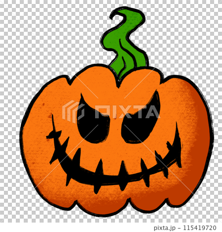 The jack o lantern for halloween or holiday concept png image. The jack o lantern for halloween or holiday concept png image. 115419720