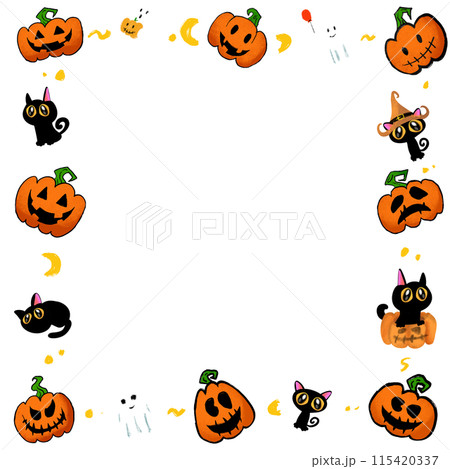 The halloween boarder line for party or holiday concept. The halloween boarder line for party or holiday concept. 115420337