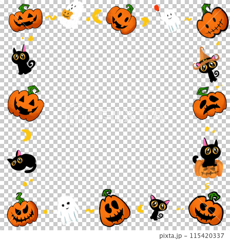 The halloween boarder line for party or holiday concept. The halloween boarder line for party or holiday concept. 115420337