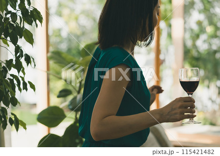 a forty-something woman a forty-something woman 115421482