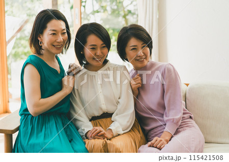 a forty-something woman a forty-something woman 115421508