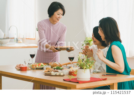 a forty-something woman a forty-something woman 115421537