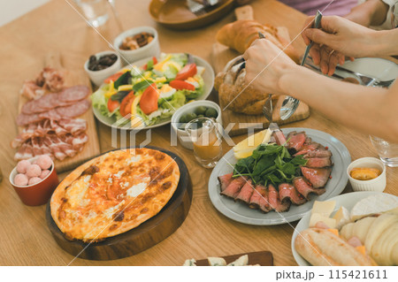 a forty-something woman a forty-something woman 115421611