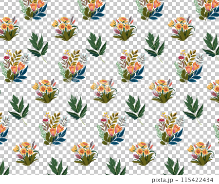 植物のパターン背景 115422434
