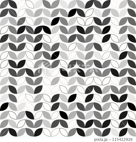 Abstract geometric seamless background with gray leaves. 115422926