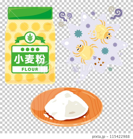 Flour and mites 115422988