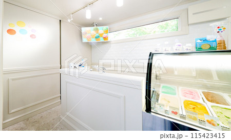 アイスクリーム店の内観 アイスクリーム店の内観 115423415