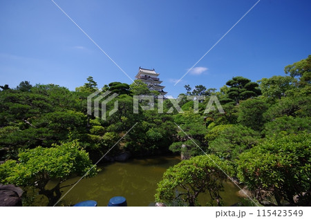 福山城公園 福寿会館より天守閣 福山城公園 福寿会館より天守閣 115423549