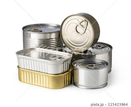 metal cans 115423964