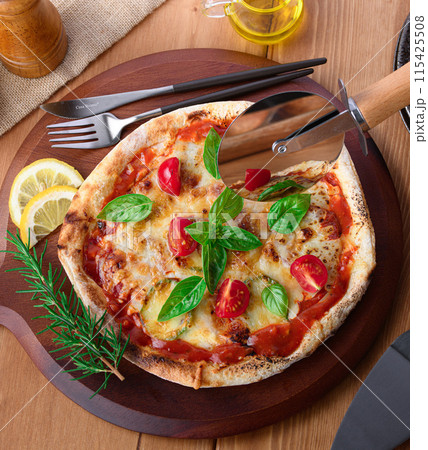 ピザ マルゲリータ ブォーノ イタリア語で『美味しい』を意味するBouno（ブォーノ）pizza 115425508
