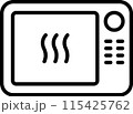 電子レンジのアイコン 115425762