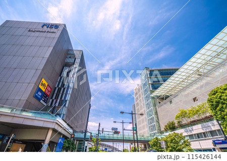 日本の東京都市景観 二子玉川駅前などを望む 日本の東京都市景観 二子玉川駅前などを望む 115426144