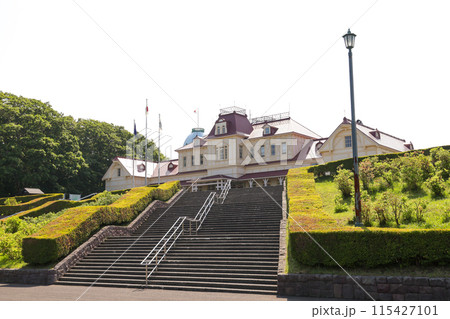 北海道開拓の村,開拓,観光地,札幌市,北海道,歴史,建築物,歴史的,名所,木造、日本家屋、建物。古い 115427101