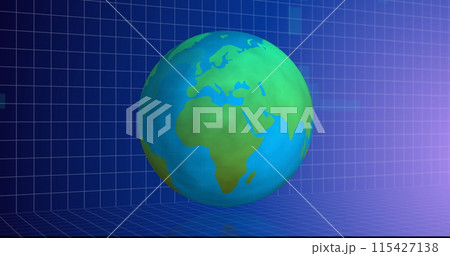 Image of globe and data processing Image of globe and data processing 115427138