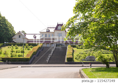 北海道開拓の村,開拓,観光地,札幌市,北海道,歴史,建築物,歴史的,名所,木造、日本家屋、建物。古い 115427149