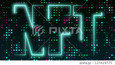 Image of nft over black background with lights 115429775