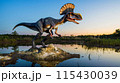 湿地帯のディロフォサウルス Swamp Dilophosaurus No7 115430039