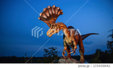 湿地帯のディロフォサウルス Swamp Dilophosaurus No9 115430042