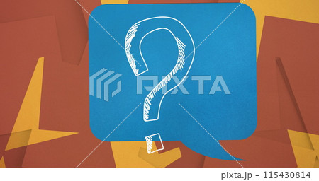 Image of question mark in comic speech bubbleのイラスト素材 [115430814] - PIXTA