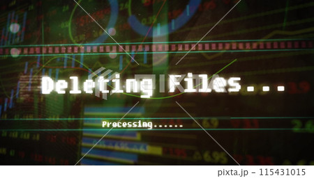 Image of data processing over server Image of data processing over server 115431015