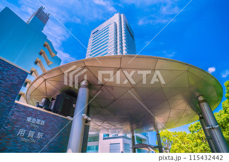 日本の東京都市景観 6月。東急電鉄 用賀駅などを望む=11日 日本の東京都市景観 6月。東急電鉄 用賀駅などを望む=11日 115432442