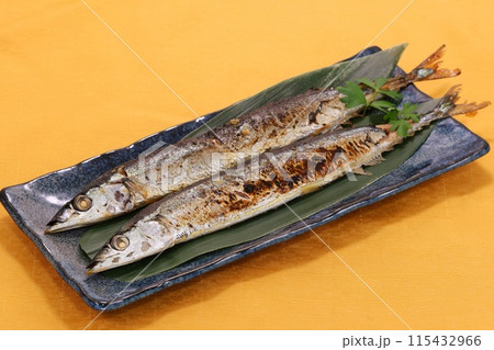 サンマ　焼き魚　おかず 115432966