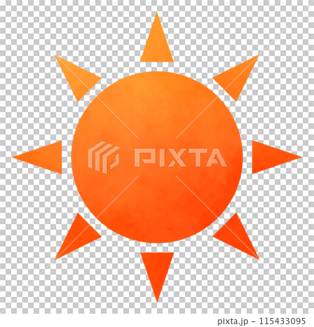 Simple sun illustration 115433095