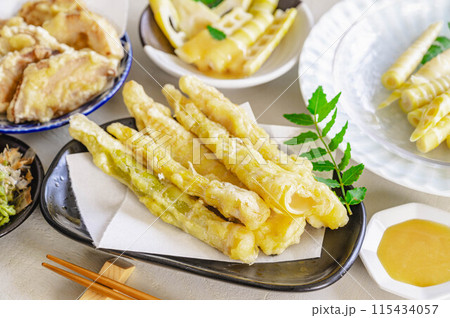 姫筍の天ぷら 姫筍の天ぷら 115434057