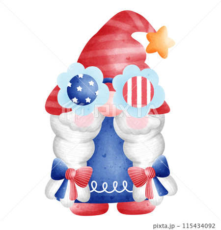 gnome on Independence Day of america gnome on Independence Day of america 115434092