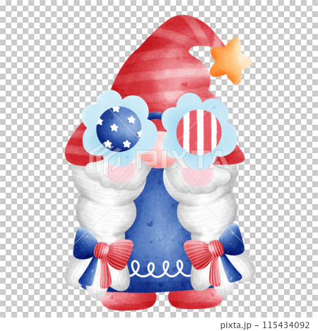 gnome on Independence Day of america gnome on Independence Day of america 115434092