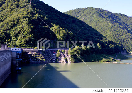 長野県大町市_大町ダム2_2023年8月 長野県大町市_大町ダム2_2023年8月 115435286