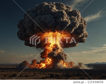 キノコ雲　爆発-5 [AI生成・プロ仕上げ] 115438656