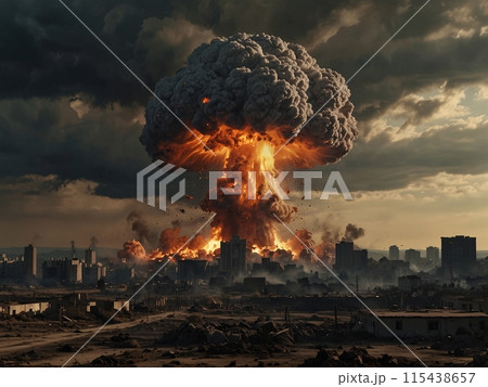 キノコ雲　爆発-4 [AI生成・プロ仕上げ] 115438657