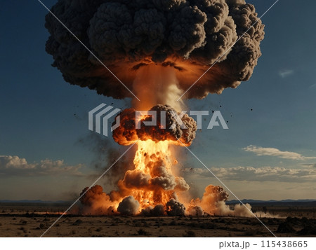キノコ雲　爆発-2 [AI生成・プロ仕上げ] 115438665