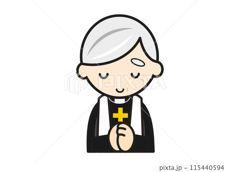 祈る神父 115440594