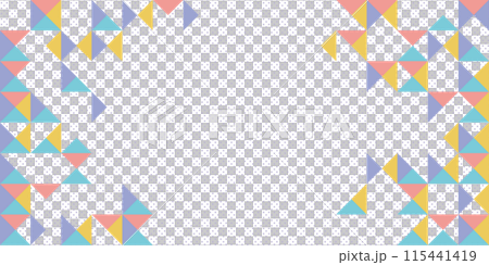 A background design material with a cool atmosphere, with pastel colored shapes dancing lightly to create a fun mood 115441419