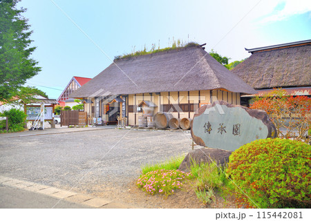 東北・遠野・かっぱ淵とセットで訪ねたい遠野伝承園、入口付近の眺め・岩手県遠野市(1) 115442081