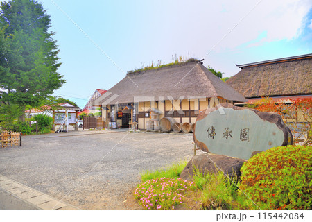 東北・遠野・かっぱ淵とセットで訪ねたい遠野伝承園、入口付近の眺め・岩手県遠野市(2) 115442084