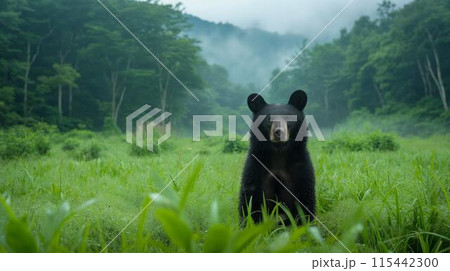 こちらを見ている 115442300