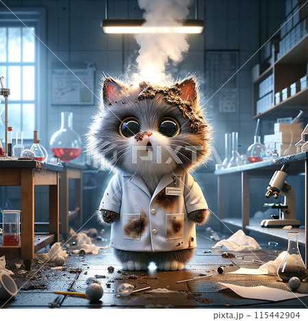研究中のネコ 研究中のネコ 115442904