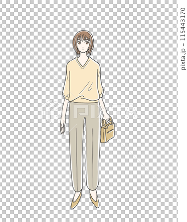 提著包包的時尚女人 115443170