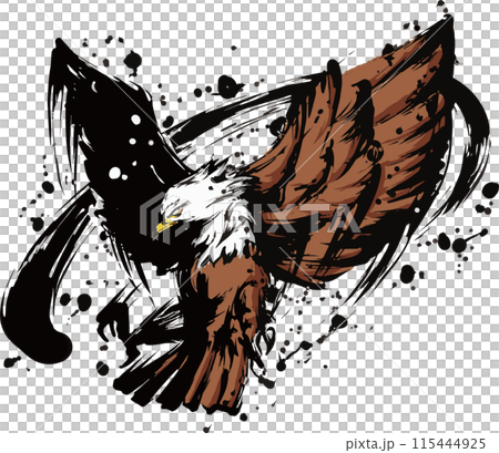 鷲デザイン  鷲のイラスト素材 [115444925] - PIXTA