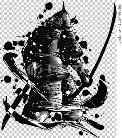 武士の背中 115445068